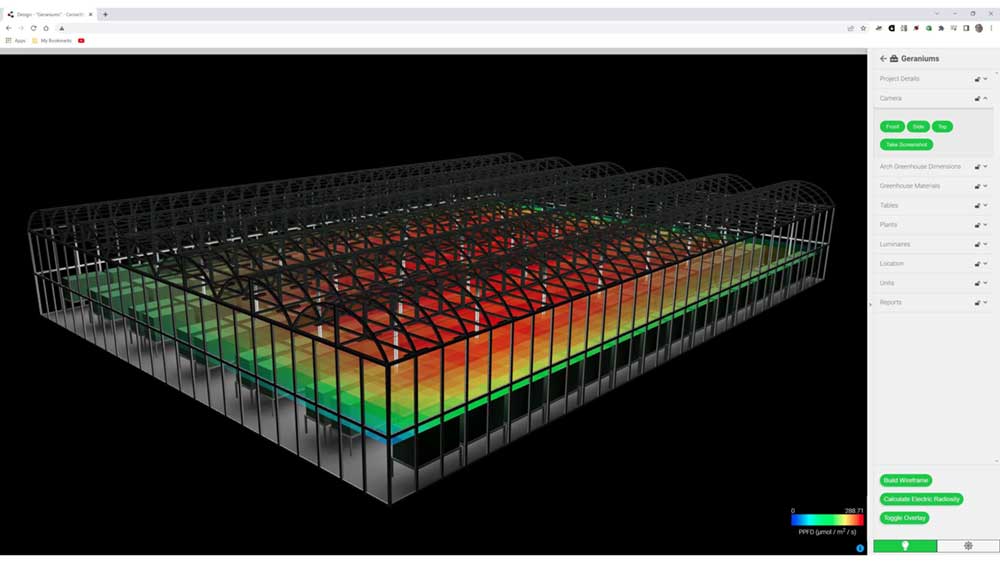 New lighting simulation designed with greenhouse growers in Mind
